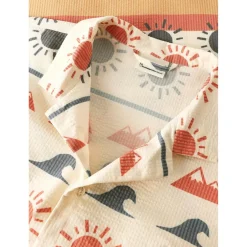 KnowledgeCotton Apparel - Box Fit Short Sleeved AOP Seersucker Shirt - Hemd^ Alltagsbekleidung|Shirts, Hemden & Longsleeves