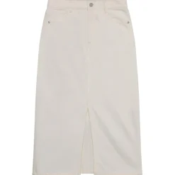 KnowledgeCotton Apparel - Women's Mid Length H. Twill Skirt - Rock