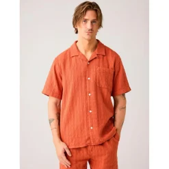 - Organic Cotton Structure Shirt - Hemd><noscript><img width=