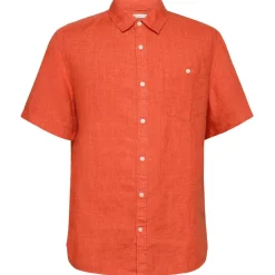 KnowledgeCotton Apparel - Regular Linen S/S Shirt - Hemd