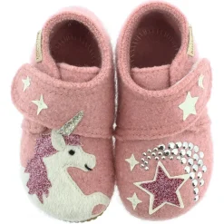 Living Kitzbu00fchel Living Kitzbühel - Baby's Klettschuh Einhorn & Stern - Hüttenschuhe^Kinder Hüttenschuhe