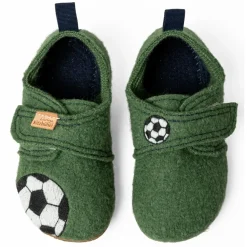 Outlet Living Kitzbühel - Kid's Soccer Champ Klettschuh - Hausschuhe Kinder Hüttenschuhe