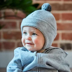 Outlet - Kid's Mini-Mütze mit Pompon und Bindeband - Mütze Kopfbedeckungen|Alltagsbekleidung