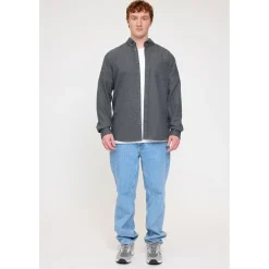 - Melange Flannel Shirt - Hemd><noscript><img width=