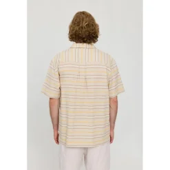 - Striped Linen-Mix Resort Shirt - Hemd><noscript><img width=