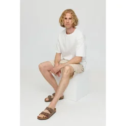 - Striped Linen-Mix Shorts - Shorts><noscript><img width=