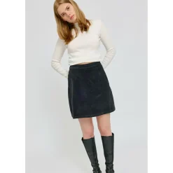 - Women's Corduroy Mini Skirt - Rock>Mazine Clearance