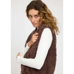 Mazine - Women's Faux-Fur Vest - Fleeceweste^ Westen|Alltagsbekleidung