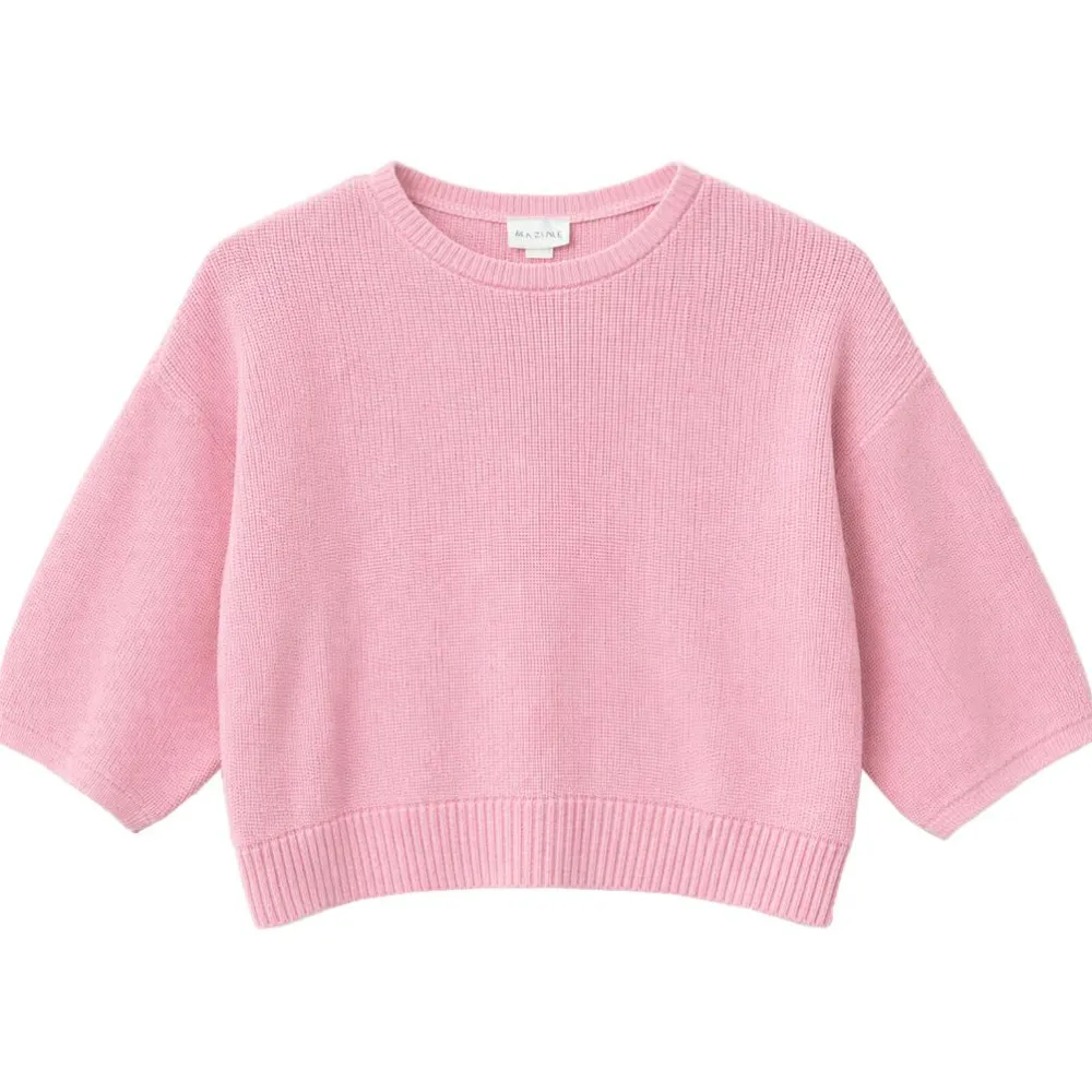 Mazine - Women's Half Sleeve Knit Jumper - Pullover