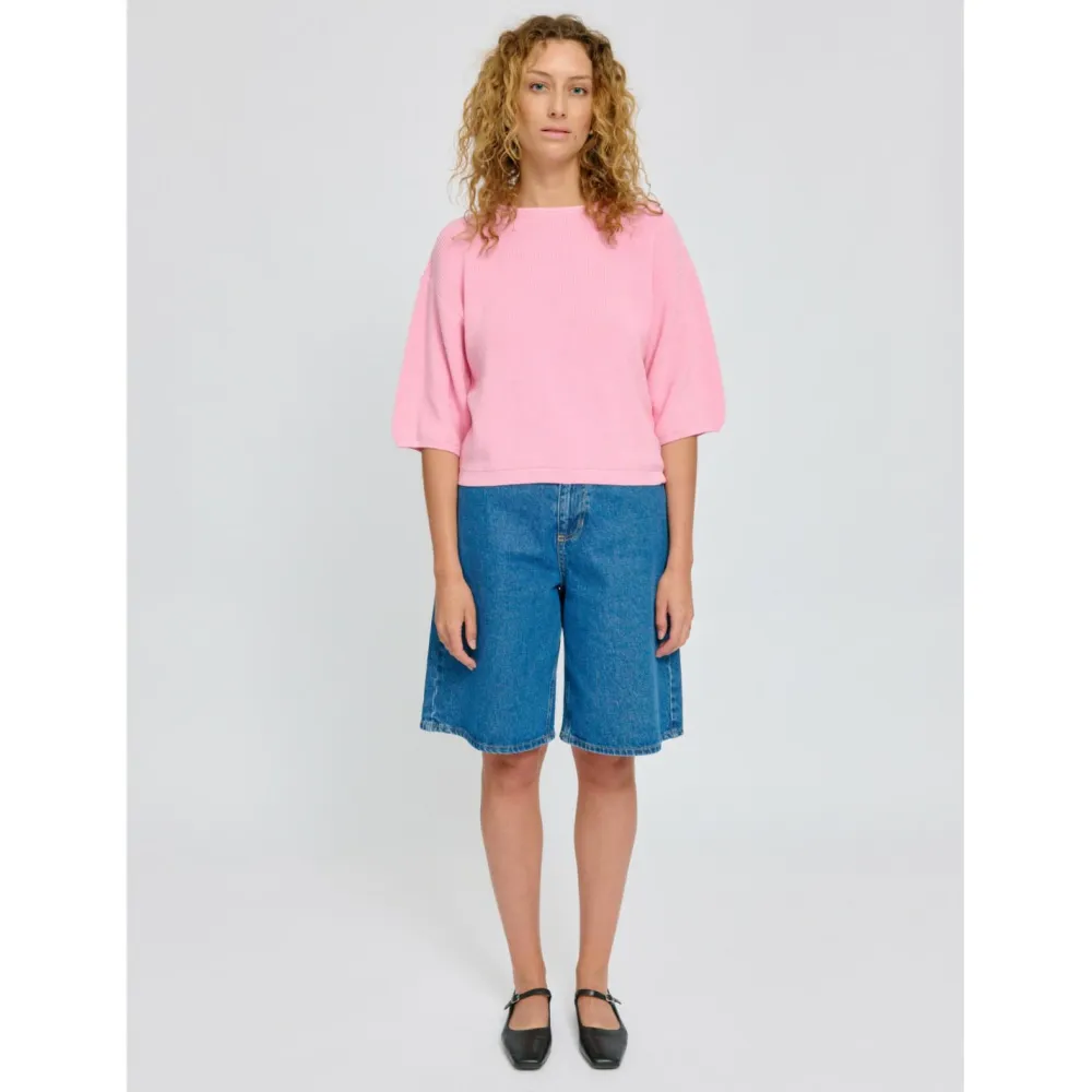 Mazine - Women's Half Sleeve Knit Jumper - Pullover