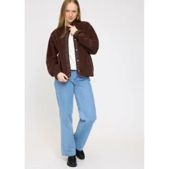 - Women's Loose Fit Fleece Jacket - Fleecejacke>Mazine New