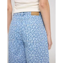 Outlet - Women's Printed Barrel Leg Denim Pants - Jeans Alltagsbekleidung|Hosen