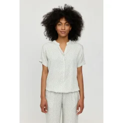 - Women's Printed V-Neck Blouse - Bluse>Mazine Outlet