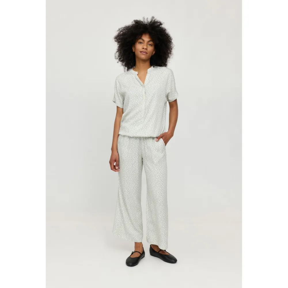 - Women's Printed V-Neck Blouse - Bluse>Mazine Outlet