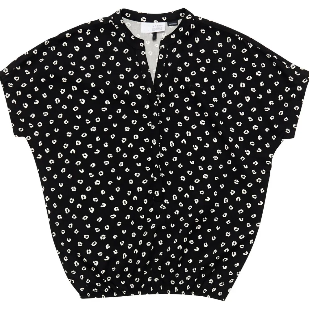 - Women's Printed V-Neck Blouse - Bluse>Mazine Outlet