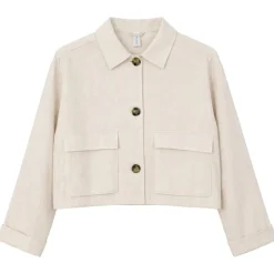 Mazine - Women's Short Linen Jacket - Freizeitjacke