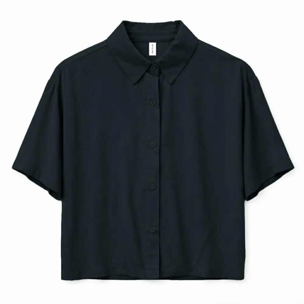 Mazine - Women's Short Sleeve Viscose Shirt - Bluse