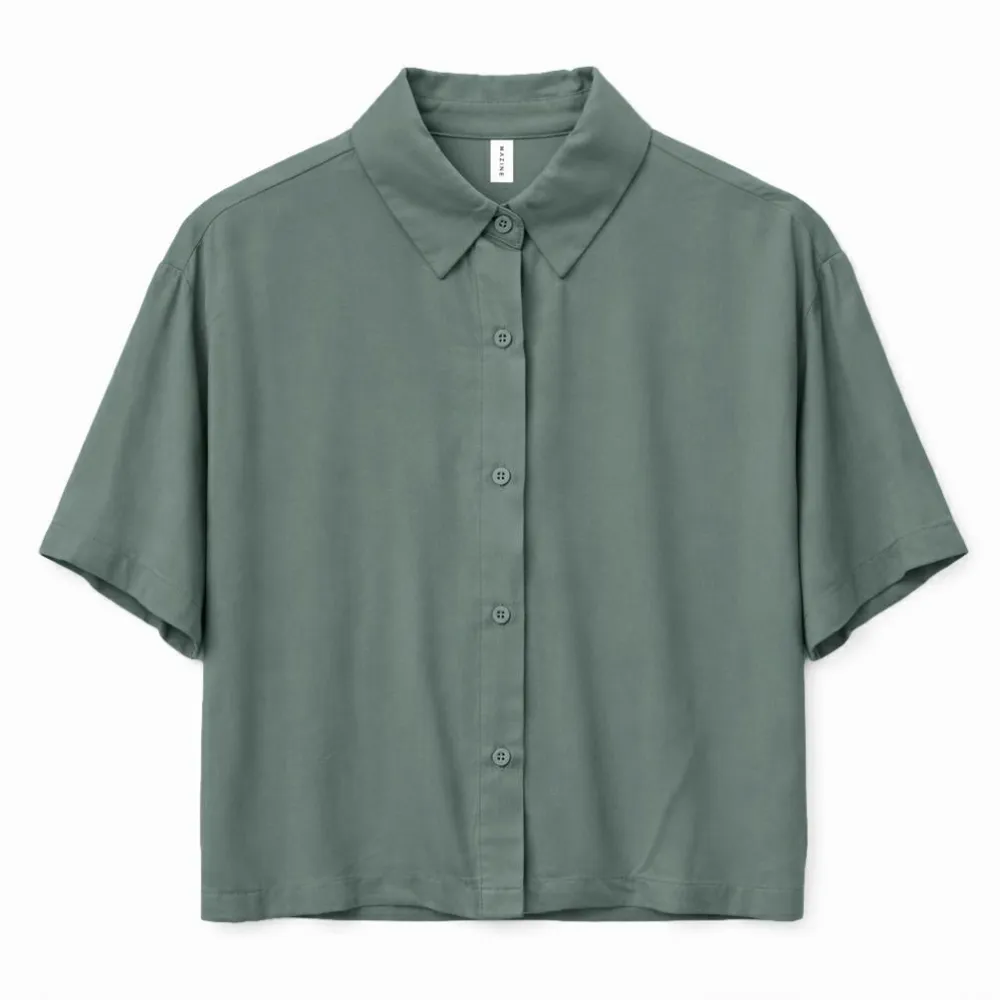 Mazine - Women's Short Sleeve Viscose Shirt - Bluse