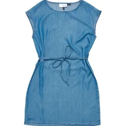 Mazine - Women's Sleeveless Denim Dress - Kleid