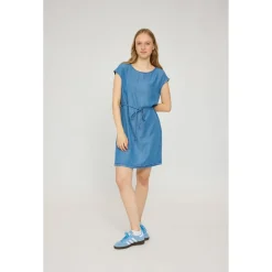 Mazine - Women's Sleeveless Denim Dress - Kleid