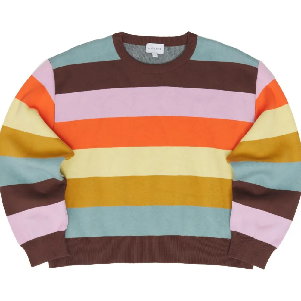 Hot - Women's Striped Jacquard Knit Jumper - Pullover Pullover & Hoodies|Alltagsbekleidung