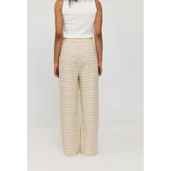 Mazine - Women's Striped Linen-Mix Pants - Freizeithose