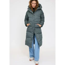 - Women's Waves Quilt Puffer Coat - Mantel><noscript><img width=