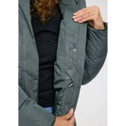 - Women's Waves Quilt Puffer Coat - Mantel><noscript><img width=