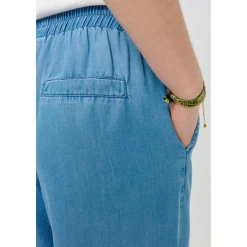 - Women's Wide Leg Tencel Elastic - Freizeithose><noscript><img width=