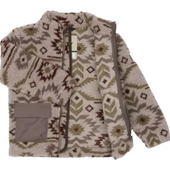Mikk-Line - Kid's Teddy Mix Jacket AOP - Fleecejacke^Kinder Jacken|Alltagsbekleidung