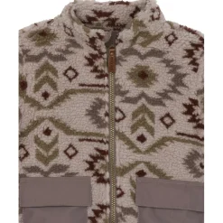 Mikk-Line - Kid's Teddy Mix Jacket AOP - Fleecejacke^Kinder Jacken|Alltagsbekleidung