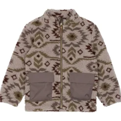 Mikk-Line - Kid's Teddy Mix Jacket AOP - Fleecejacke^Kinder Jacken|Alltagsbekleidung