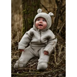 - Wool Baby Suit with Ears - Overall><noscript><img width=