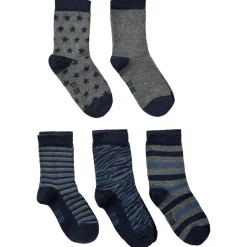 - Kid's Sock with Pattern 5-Pack - Multifunktionssocken>Minymo