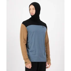 Mons Royale - Yotei Merino Powder Hood L/S - Merinoshirt^ Trekkingbekleidung|Wanderbekleidung