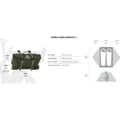 New - Hubba Hubba Bikepack 2 - 2-Personen Zelt Trekkingzelte|Trekkingausrüstung