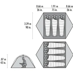 - Hubba Hubba LT 3 Person - 3-Personen Zelt>MSR New