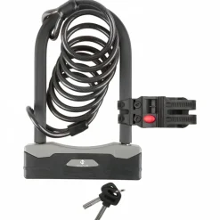 - Bügelschloss mit Spiralgabel B & S - Fahrradschloss>M-Wave Hot