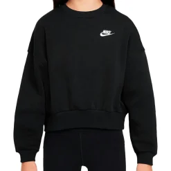 - Girl's Club Fleece Boxy Crew-Neck Sweatshirt - Pullover><noscript><img width=