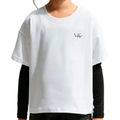 Online - Girl's NSW Tee OC Boxy Flower - T-Shirt Kinder T-Shirts|Shirts, Hemden & Longsleeves