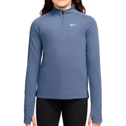 Discount - Kid's Dri-Fit Long-Sleeve 1/2-Zip Top - Laufshirt Kinder Fitnessbekleidung|Laufbekleidung
