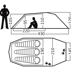 Nordisk - Oppland 3 SI (2.0) Tent - 3-Personen Zelt^ Trekkingzelte|Trekkingausrüstung