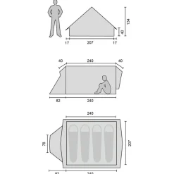 Outlet - Vimur 4.8 - 4-Personen Zelt Zelte|3-Personen Zelte