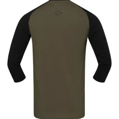 Outlet Norrøna - Skibotn Equaliser Merino 3/4 T-Shirt - Radtrikot Trekkingbekleidung|Fahrradbekleidung
