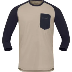 Outlet Norrøna - Skibotn Equaliser Merino 3/4 T-Shirt - Radtrikot Trekkingbekleidung|Fahrradbekleidung