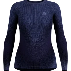 Odlo - Women's BL Top Crew Neck L/S Perf. Warm Blackcomb - Kunstfaserunterwäsche