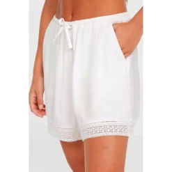 - Women's Essentials Embroidery Shorts - Shorts><noscript><img width=