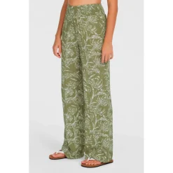 - Women's Johnny Smocked Waist Pants - Freizeithose Hosen|Alltagsbekleidung