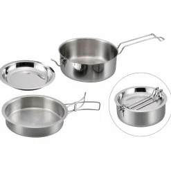 New - Edelstahlkochset snap-Pack - Topf Outdoor-Küche|Töpfe & Geschirr