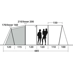 Outwell - Carolina 6 - Gruppenzelt^ Zelte